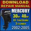 Download 2002-2005 Mercury 30 40 HP EFI Repair Manual