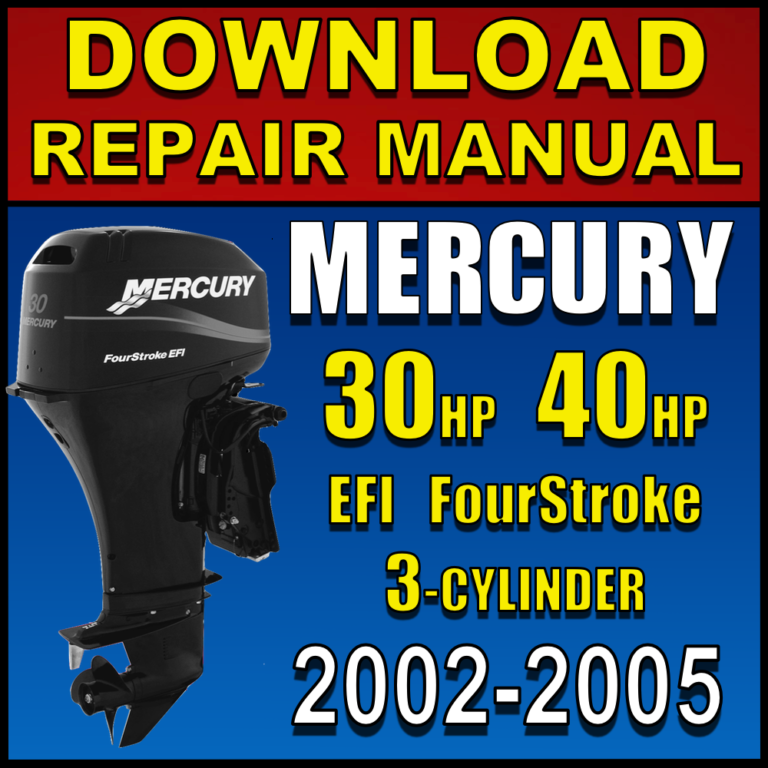 Download 2002-2005 Mercury 30 40 HP EFI Repair Manual