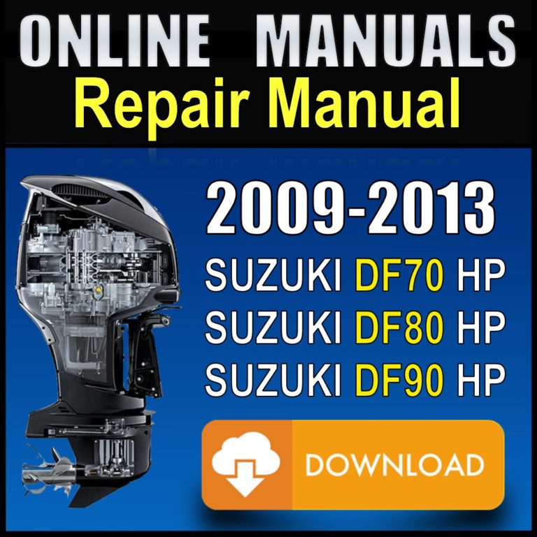 Download 2009-2013 Suzuki Repair Manual 70 80 90 HP