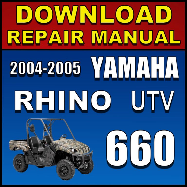 Download 2004-2005 Yamaha Rhino 660 Repair Manual